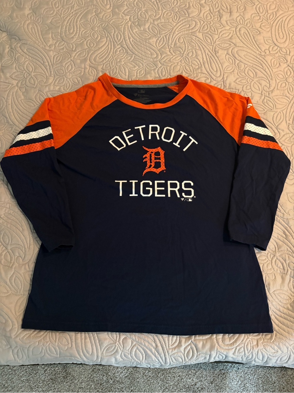 Detroit Tigers 3/4 Sleeve TShirt By Fanatics